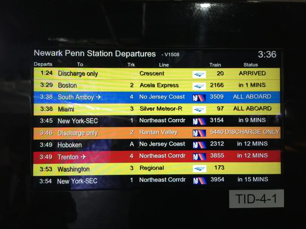 Image: Different colors represent different railway companies — dizzying to look at